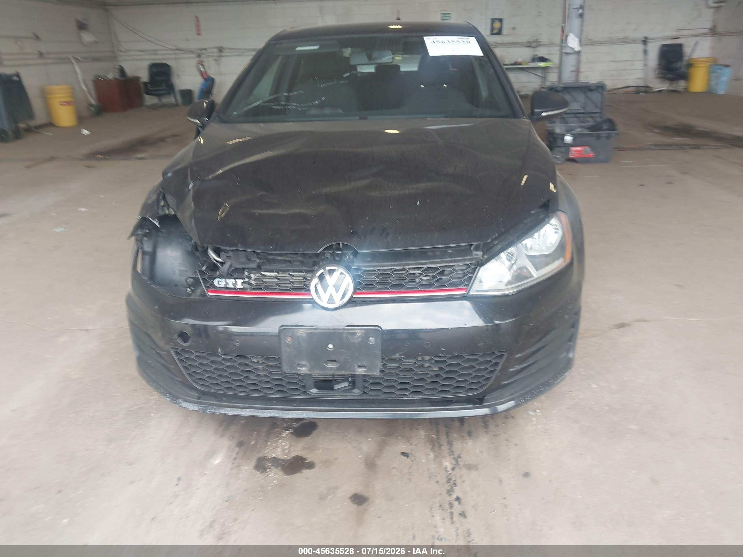 2015 Volkswagen Golf Gti 2.0t S 2-door Black vin: 3VWTT7AU0FM071832
