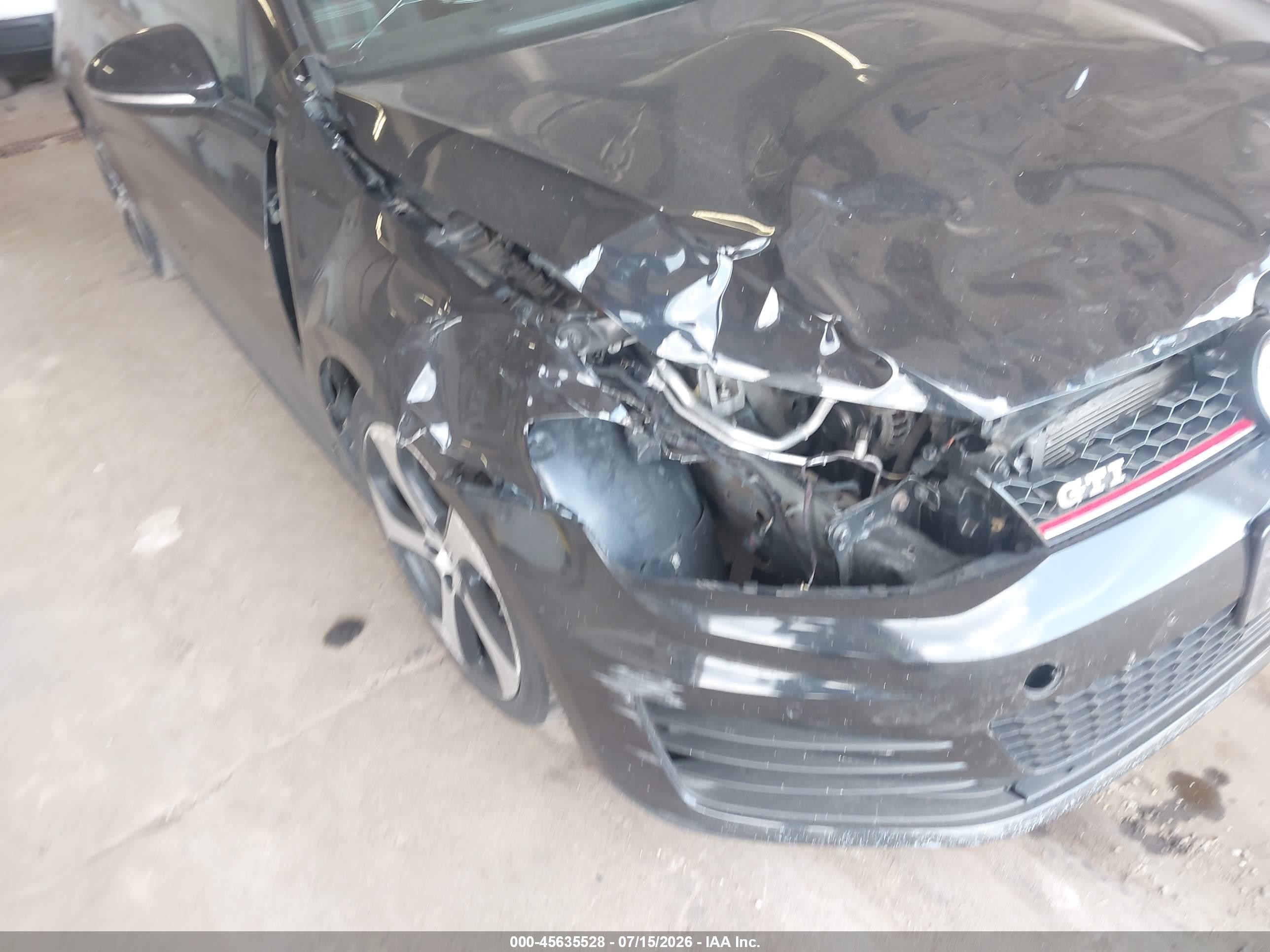 2015 Volkswagen Golf Gti 2.0t S 2-door Black vin: 3VWTT7AU0FM071832