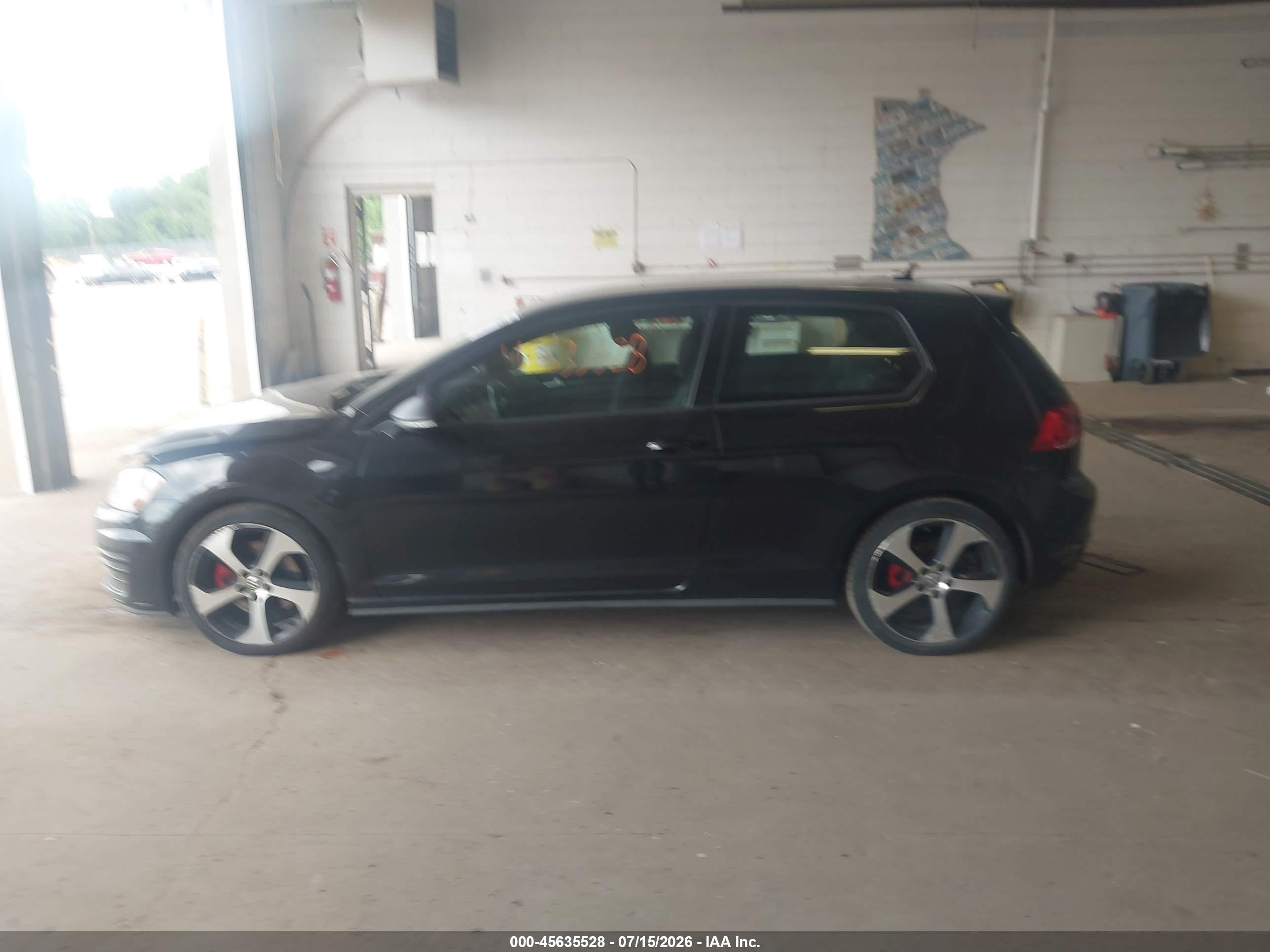2015 Volkswagen Golf Gti 2.0t S 2-door Black vin: 3VWTT7AU0FM071832
