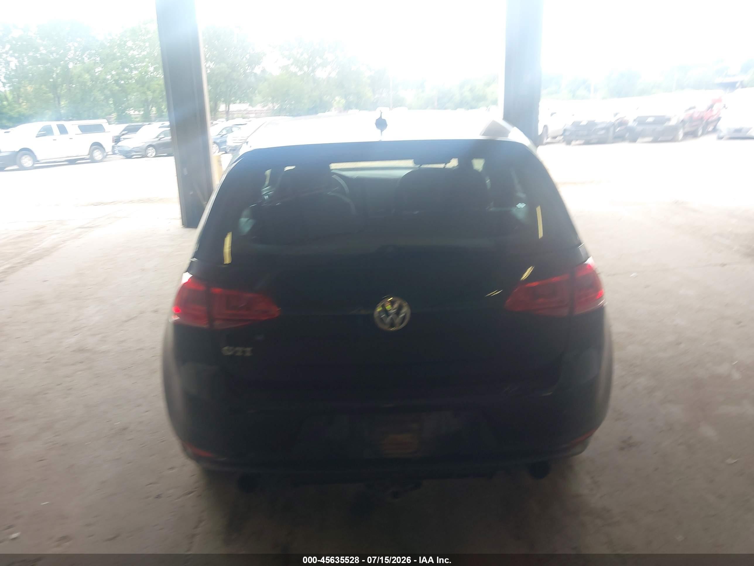2015 Volkswagen Golf Gti 2.0t S 2-door Black vin: 3VWTT7AU0FM071832