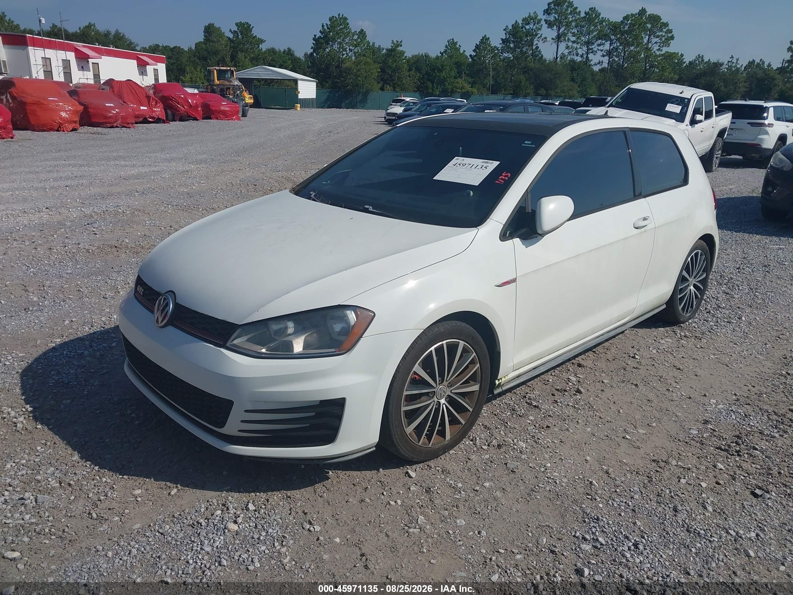 2015 Volkswagen Golf Gti 2.0t Se 2-door White vin: 3VWTT7AU4FM045993