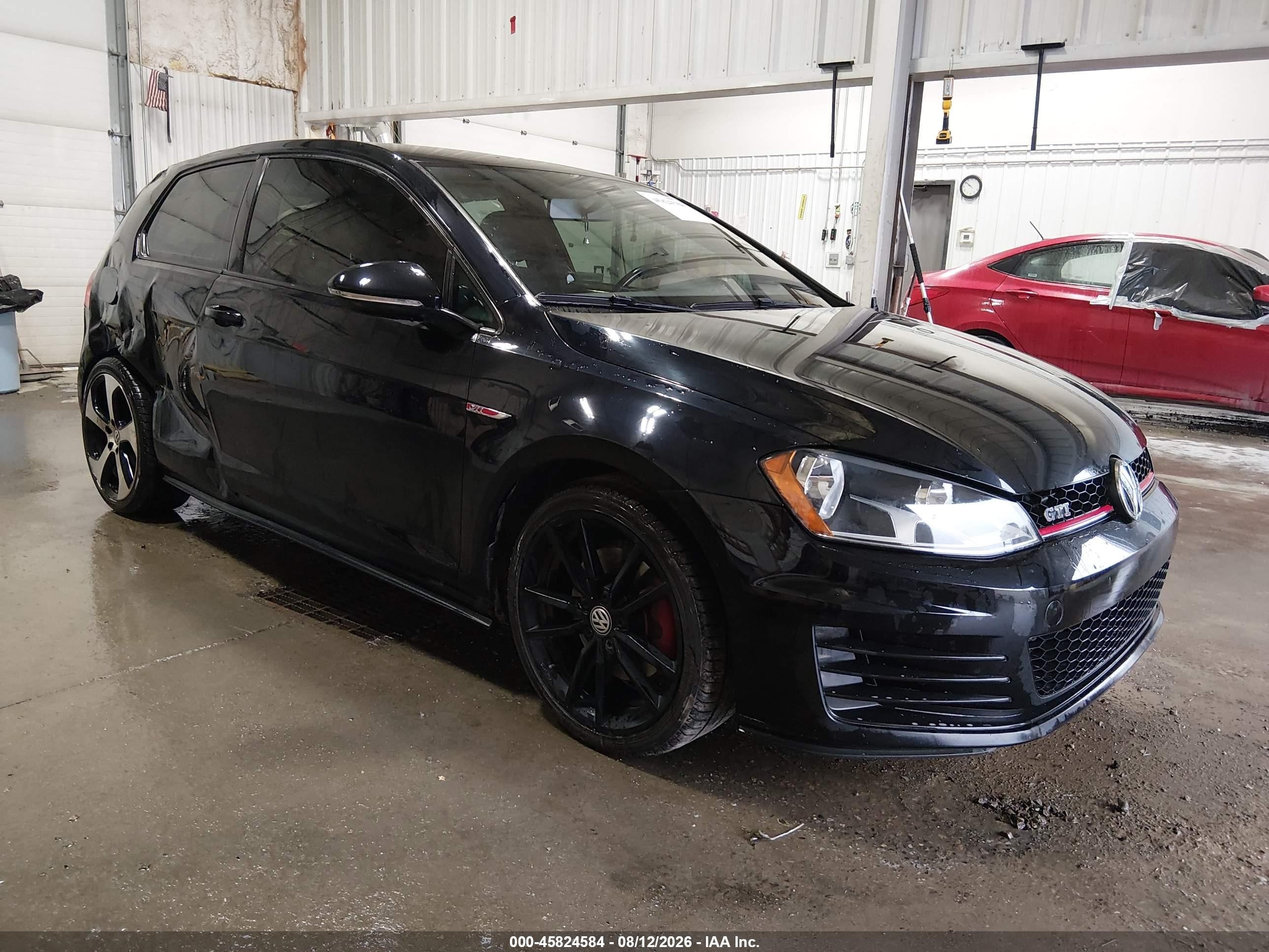 2015 Volkswagen Golf Gti 2.0t S 2-door Black vin: 3VWTT7AU7FM059211