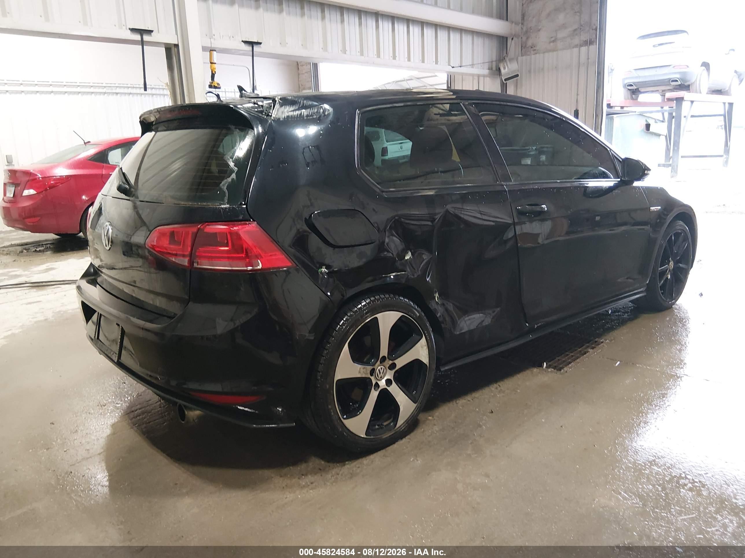2015 Volkswagen Golf Gti 2.0t S 2-door Black vin: 3VWTT7AU7FM059211
