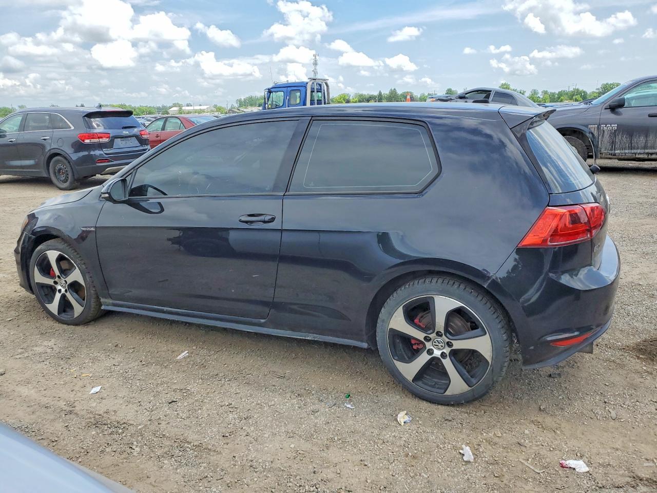 2015 Volkswagen Gti Black vin: 3VWTT7AU7FM083010