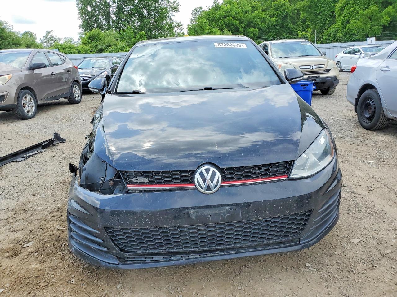 2015 Volkswagen Gti Black vin: 3VWTT7AU7FM083010