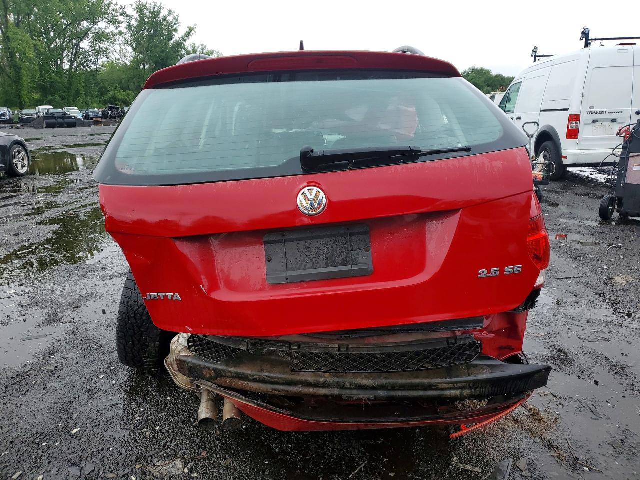 2010 Volkswagen Jetta Se Red vin: 3VWTZ7AJ3AM697310
