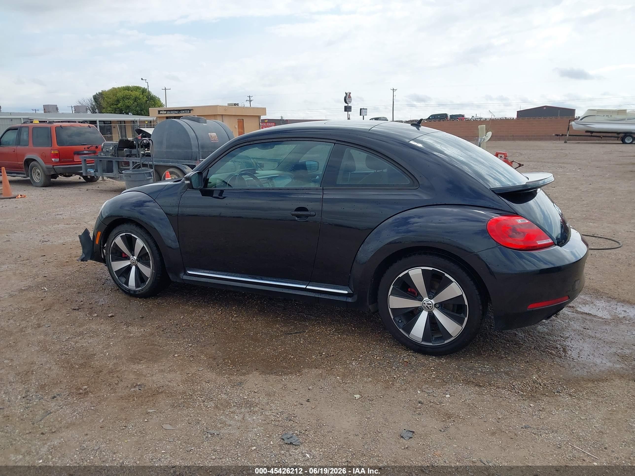 2013 Volkswagen Beetle 2.0t Turbo Black vin: 3VWV67AT0DM608932