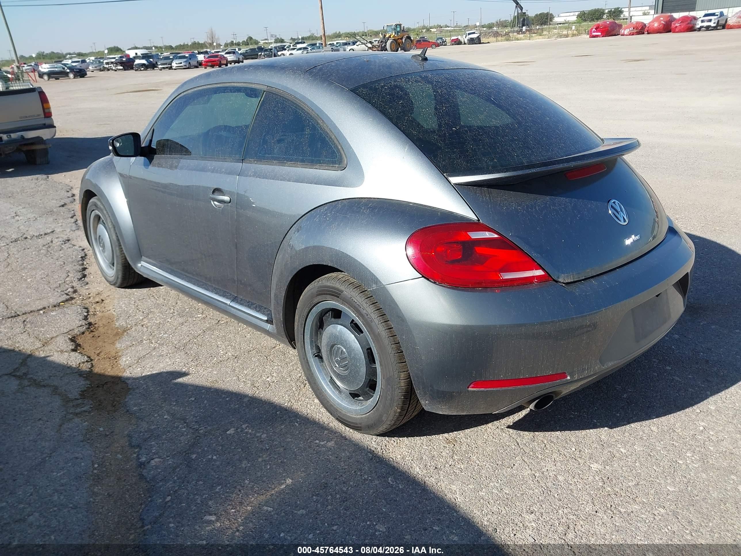 2013 Volkswagen Beetle 2.0t Turbo Gray vin: 3VWV67AT2DM606597