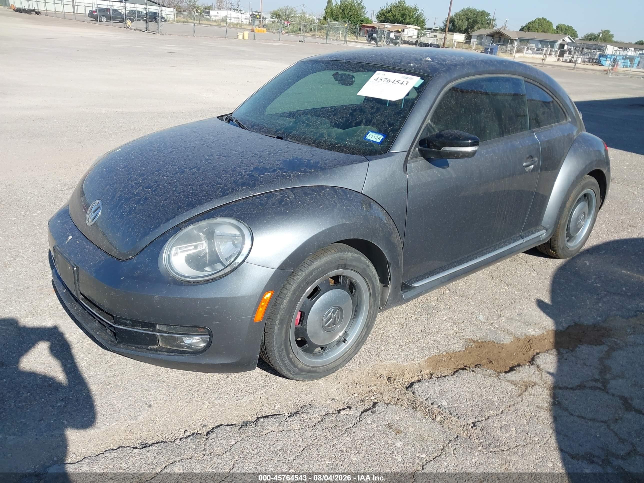 2013 Volkswagen Beetle 2.0t Turbo Gray vin: 3VWV67AT2DM606597