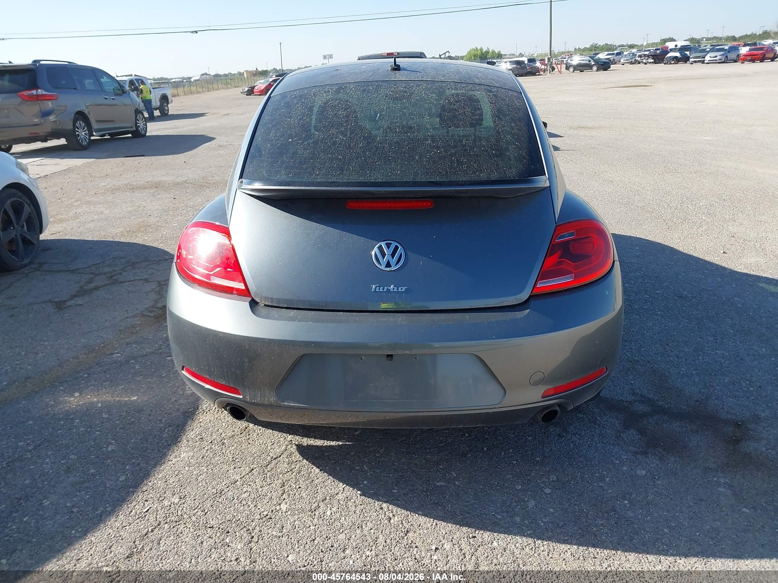 2013 Volkswagen Beetle 2.0t Turbo Gray vin: 3VWV67AT2DM606597