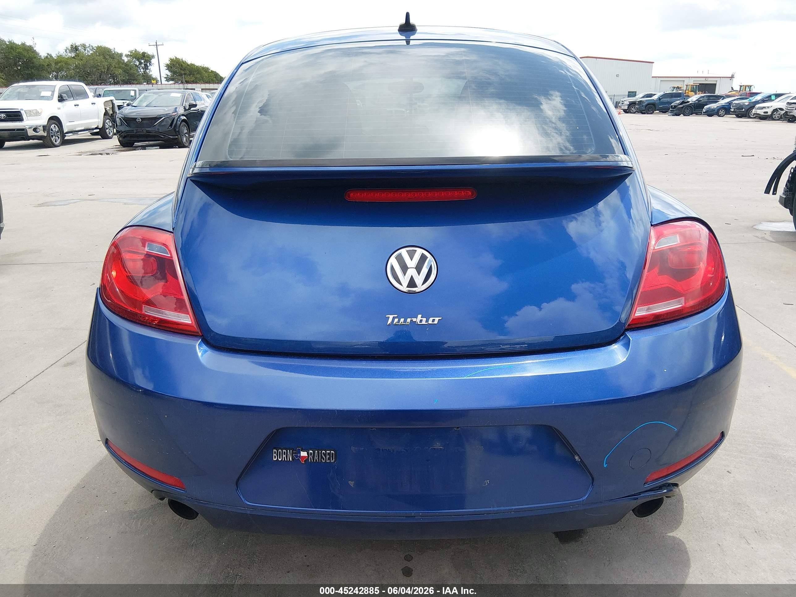 2013 Volkswagen Beetle 2.0t Turbo Синий vin: 3VWV67AT2DM616403