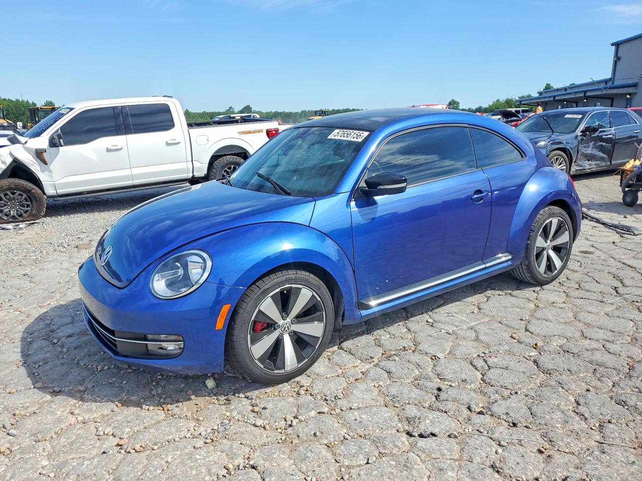 2013 Volkswagen Beetle Turbo Синий vin: 3VWV67AT2DM616420