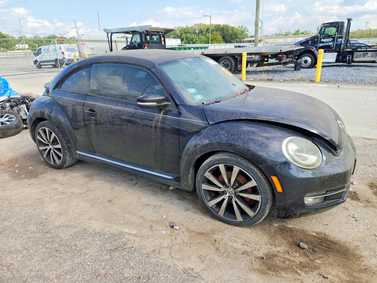 2012 Volkswagen Beetle Turbo Black vin: 3VWV67AT5CM644498