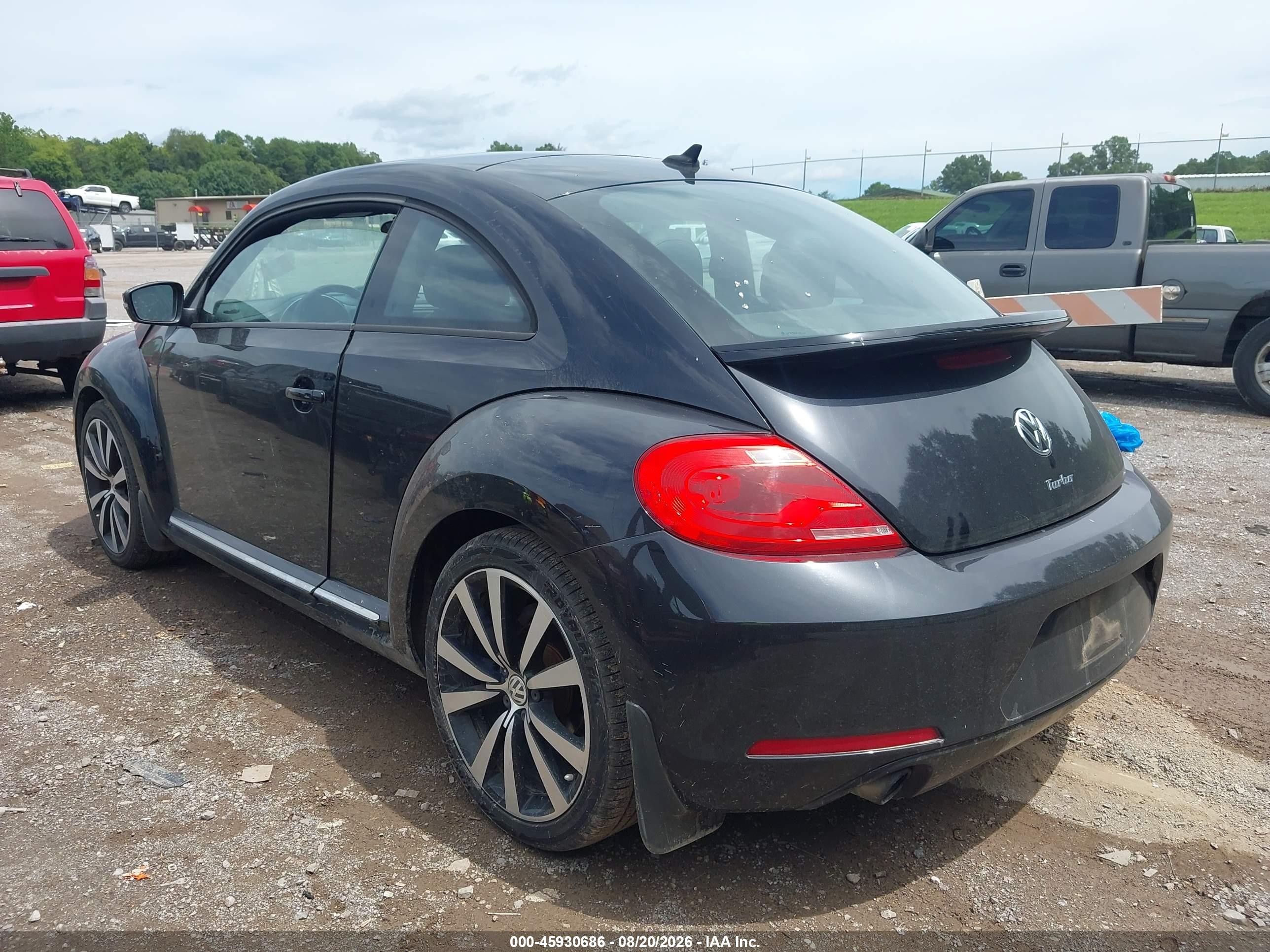 2013 Volkswagen Beetle 2.0t Turbo Black vin: 3VWV67AT5DM662291
