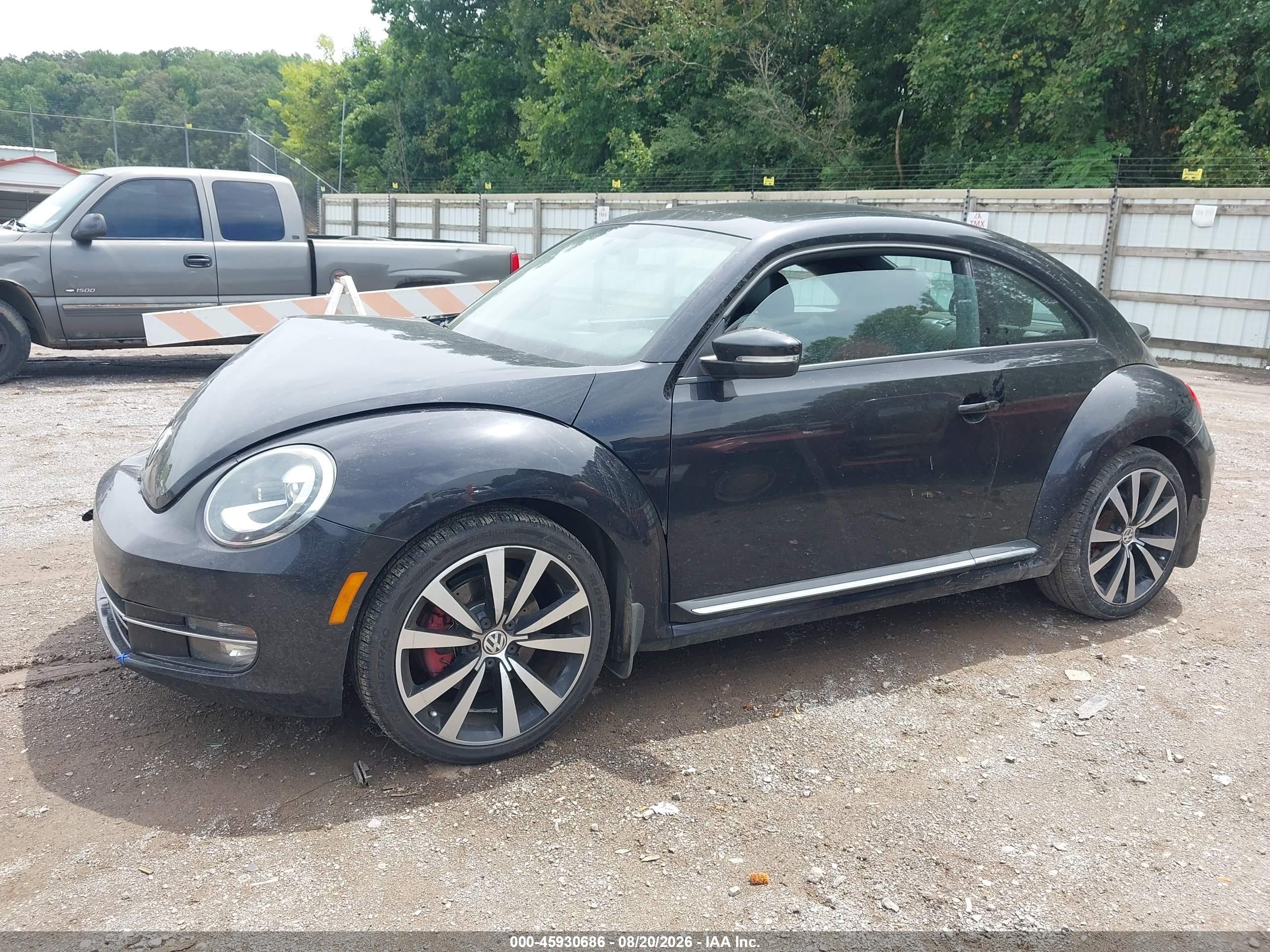 2013 Volkswagen Beetle 2.0t Turbo Black vin: 3VWV67AT5DM662291