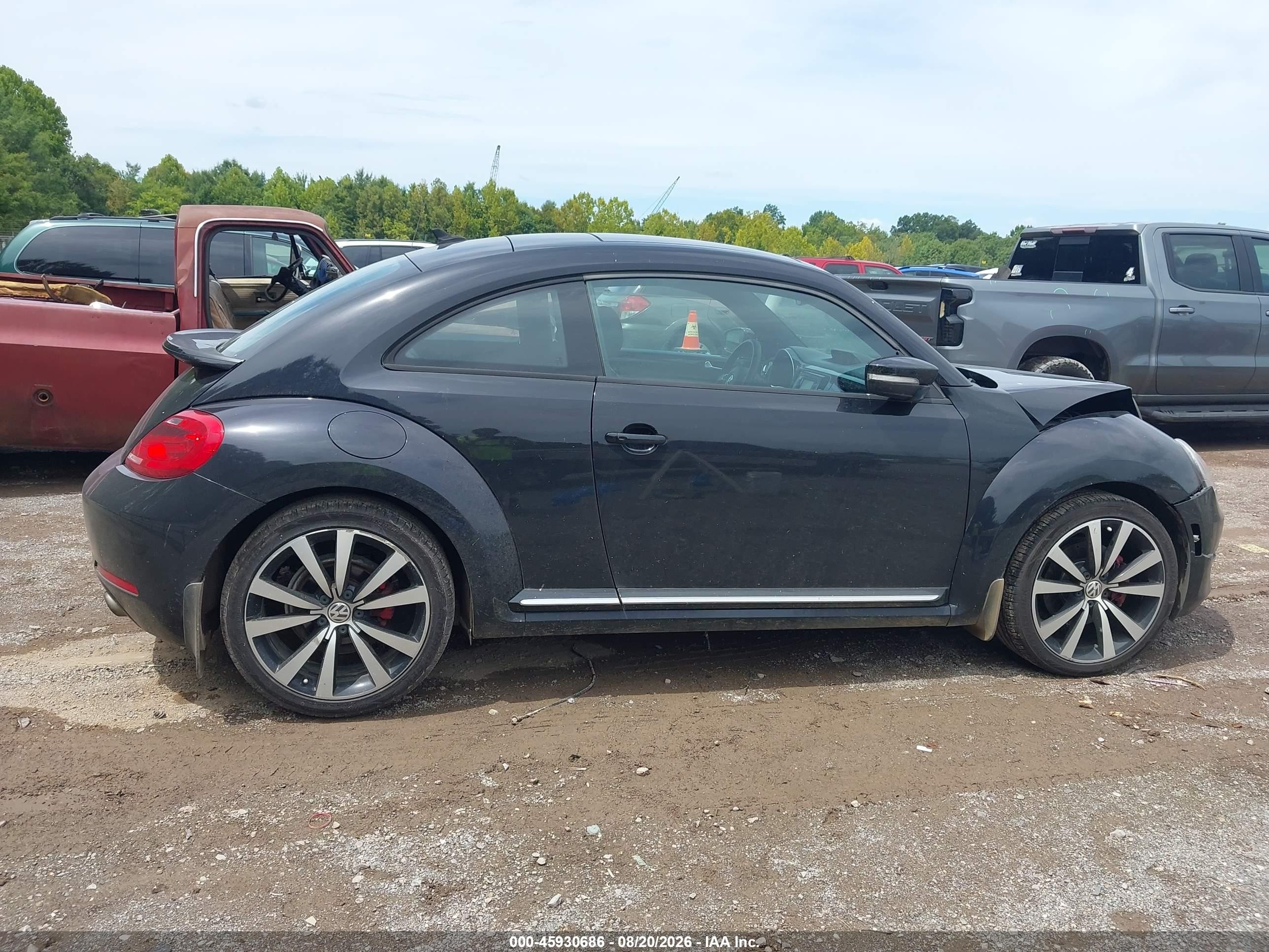 2013 Volkswagen Beetle 2.0t Turbo Black vin: 3VWV67AT5DM662291