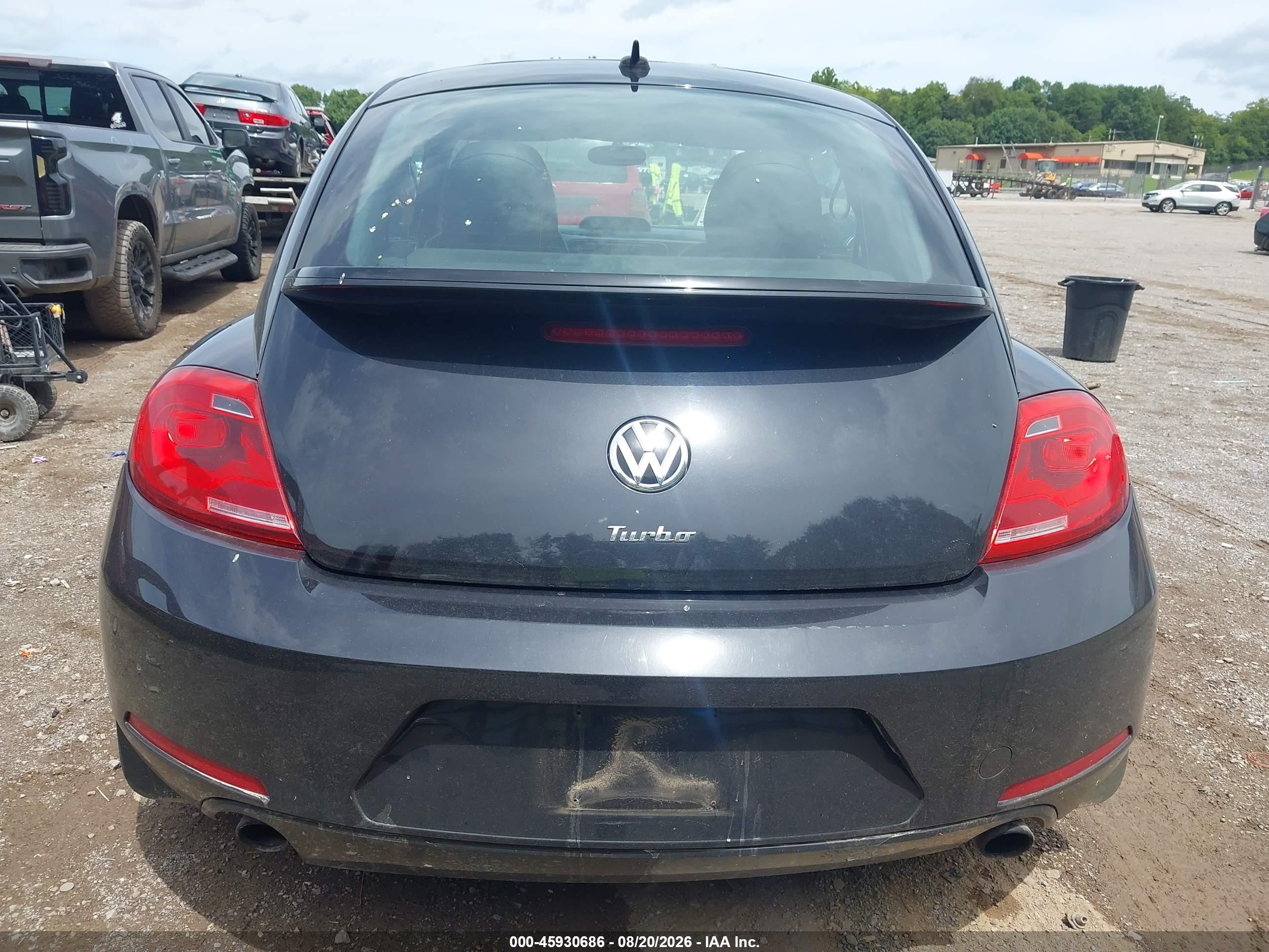 2013 Volkswagen Beetle 2.0t Turbo Black vin: 3VWV67AT5DM662291