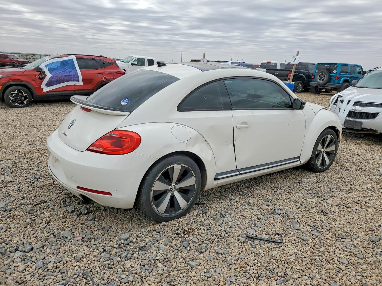 2012 Volkswagen Beetle Белый vin: 3VWV67AT8CM663806