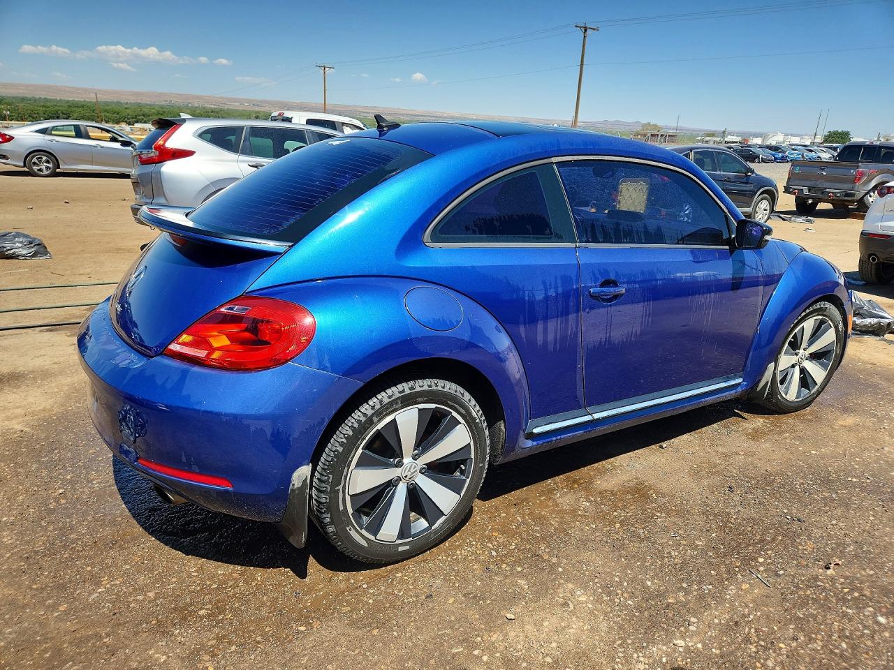 2012 Volkswagen Beetle Turbo Синий vin: 3VWV67ATXCM651494