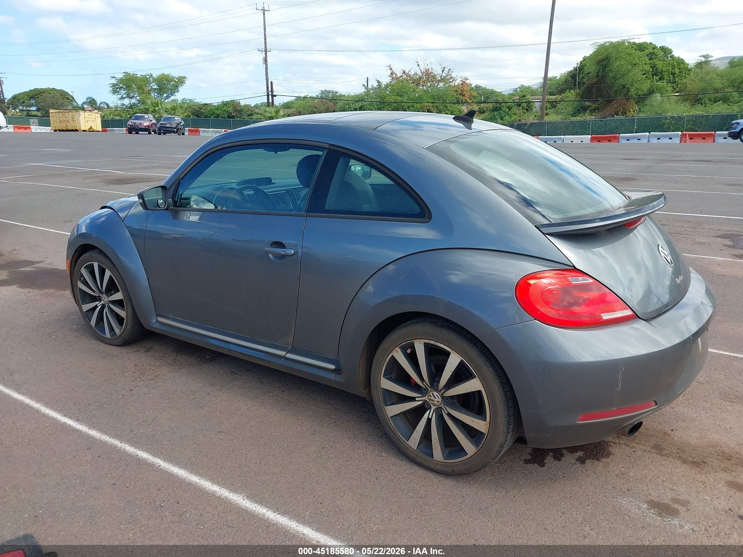 2013 Volkswagen Beetle 2.0t Turbo Gray vin: 3VWV67ATXDM614852