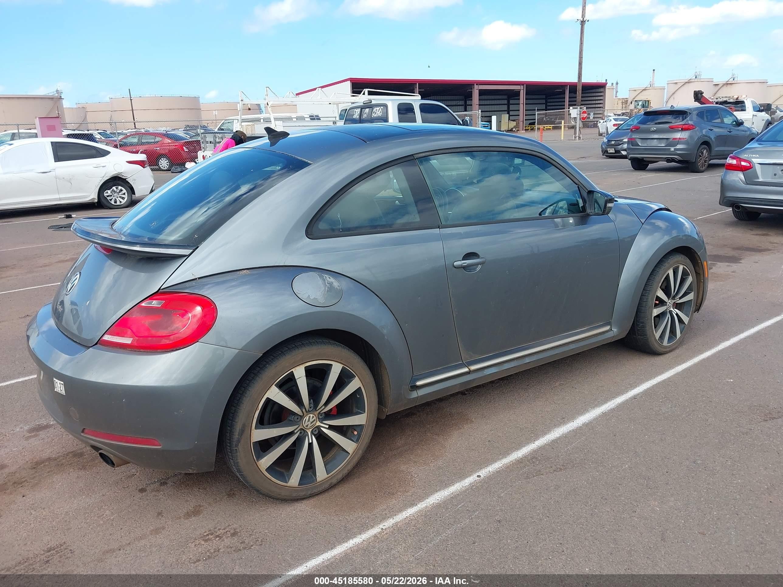 2013 Volkswagen Beetle 2.0t Turbo Gray vin: 3VWV67ATXDM614852