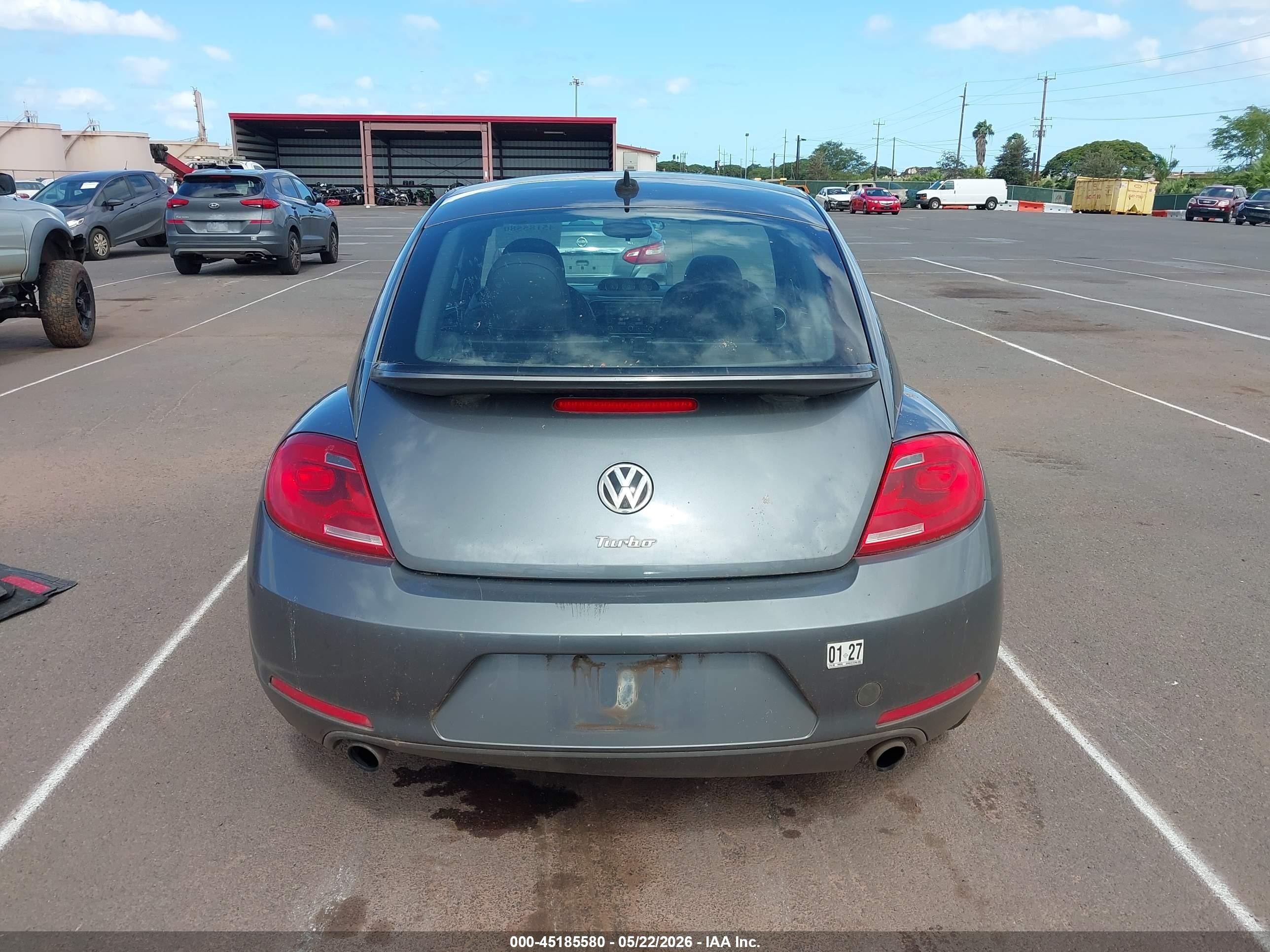2013 Volkswagen Beetle 2.0t Turbo Gray vin: 3VWV67ATXDM614852