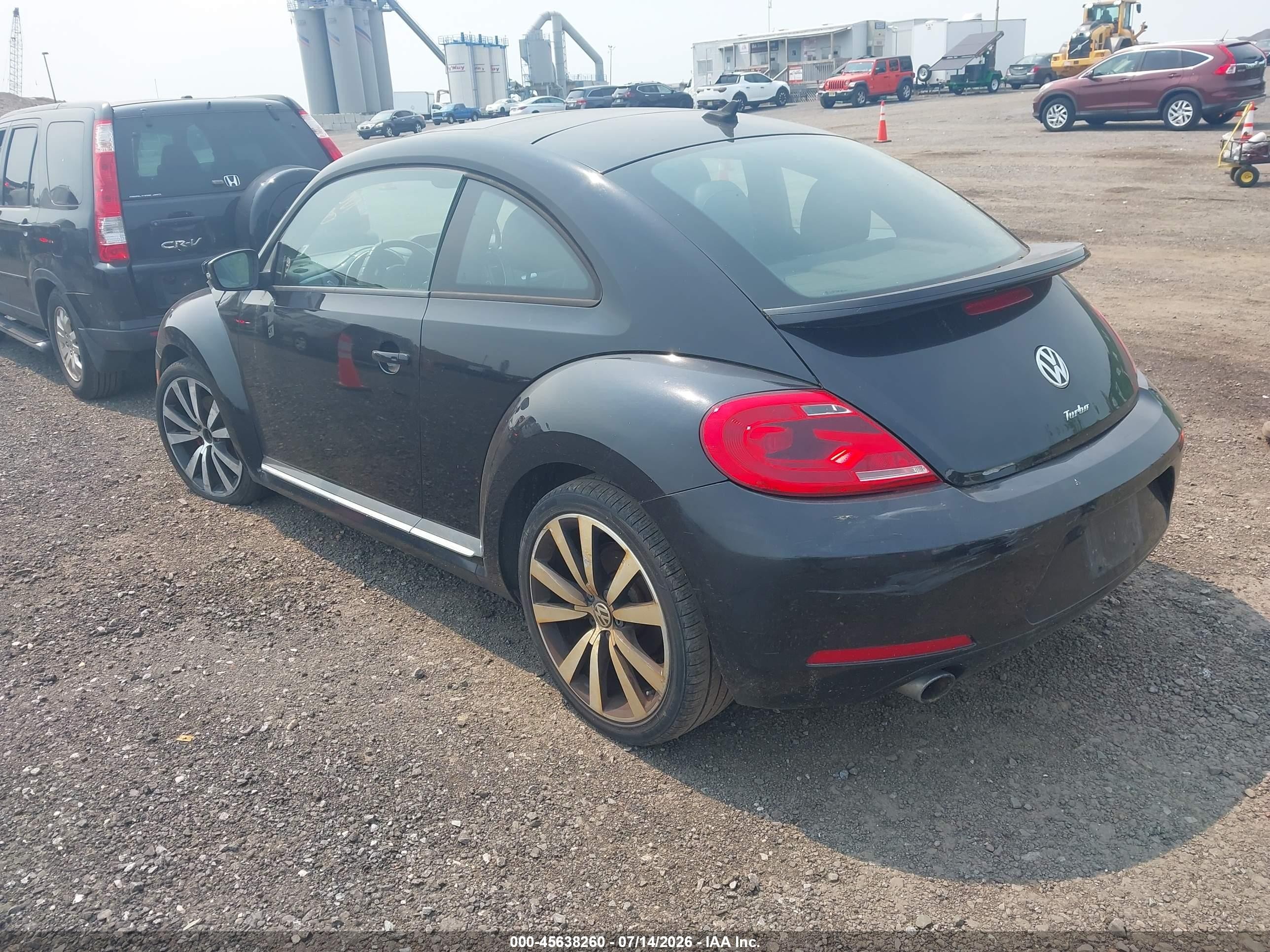 2012 Volkswagen Beetle 2.0t Turbo Black vin: 3VWVA7AT0CM665998