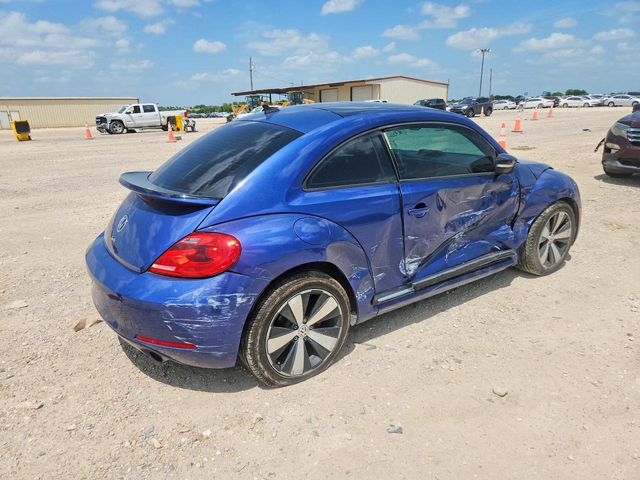 2013 Volkswagen Beetle Turbo Blue vin: 3VWVA7AT0DM621260