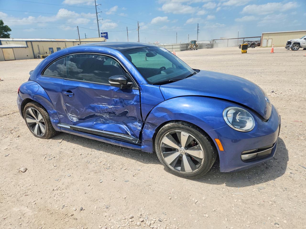 2013 Volkswagen Beetle Turbo Blue vin: 3VWVA7AT0DM621260