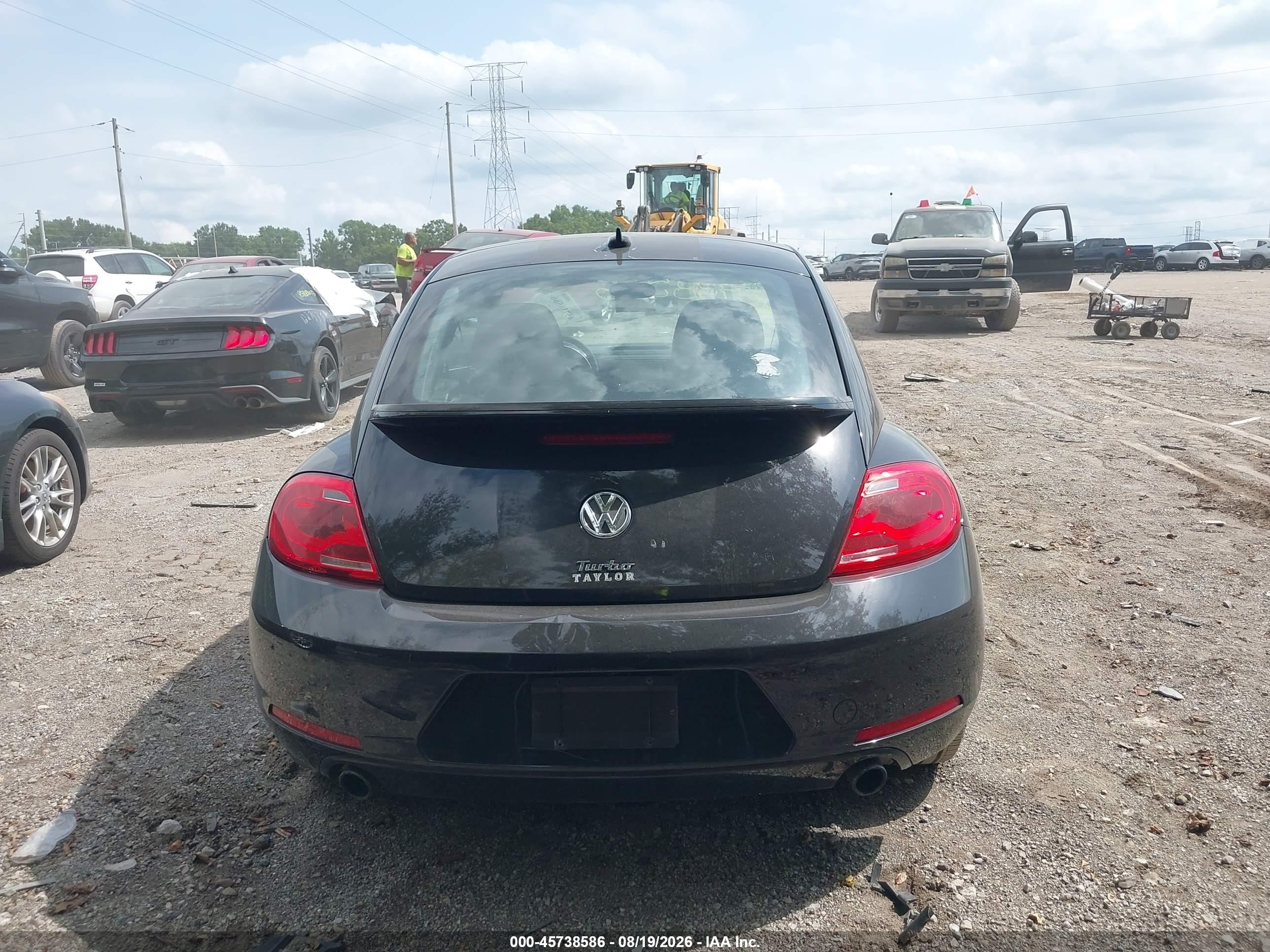 2012 Volkswagen Beetle 2.0t Turbo Black vin: 3VWVA7AT5CM610348