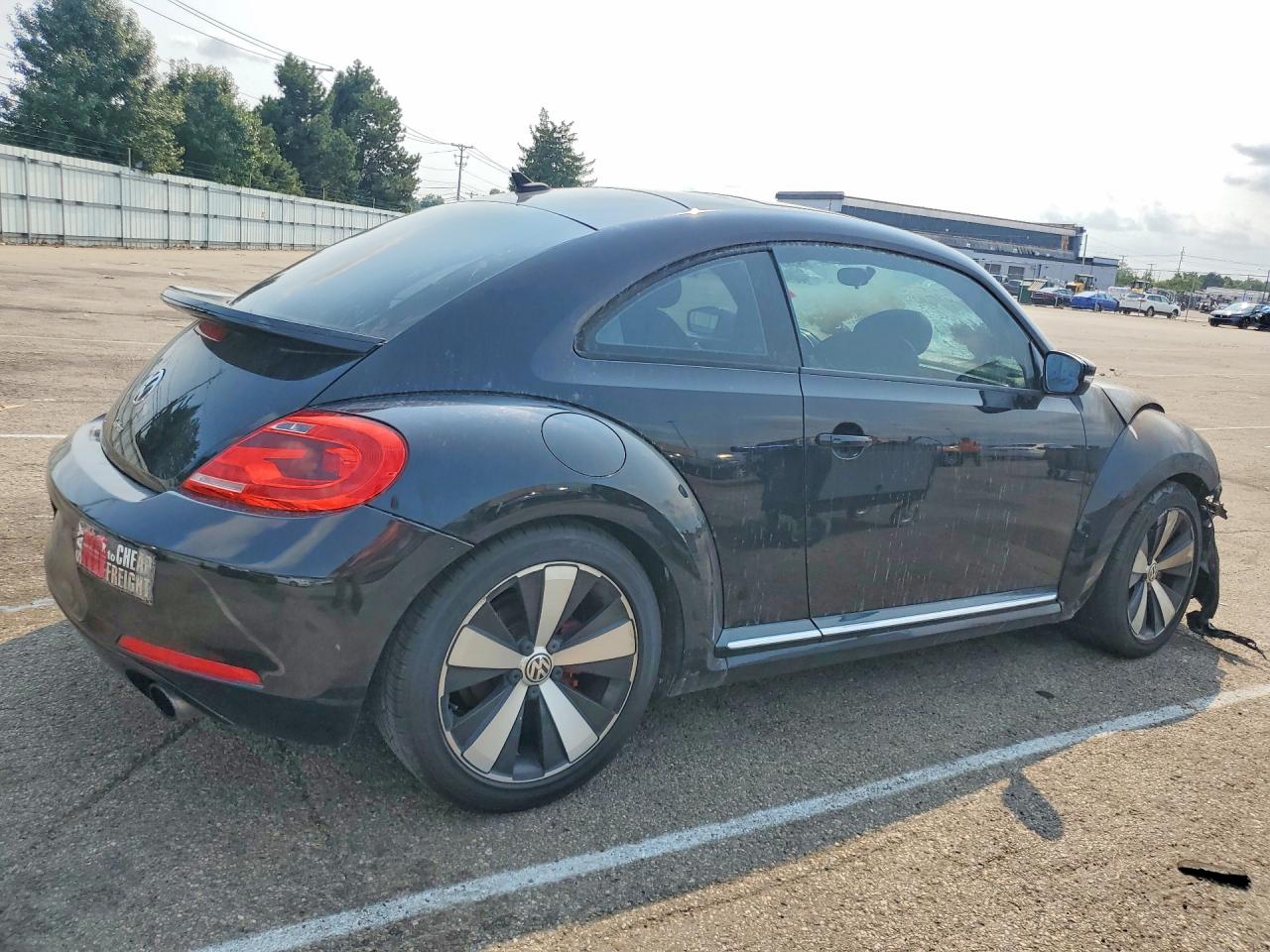 2012 Volkswagen Beetle Turbo Black vin: 3VWVA7AT5CM610737