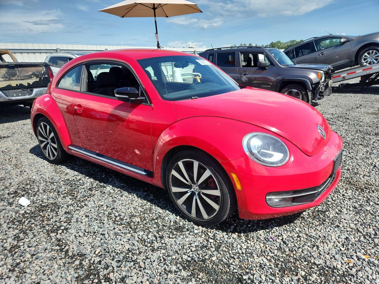 2012 Volkswagen Beetle Turbo Red vin: 3VWVA7AT6CM647568