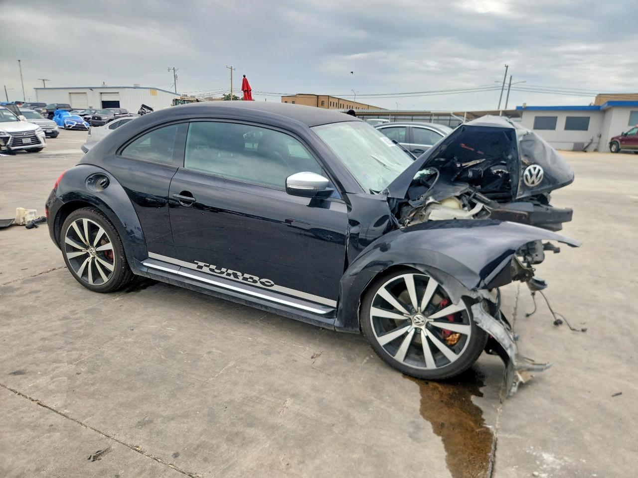 2012 Volkswagen Beetle Turbo Black vin: 3VWVA7AT7CM604549