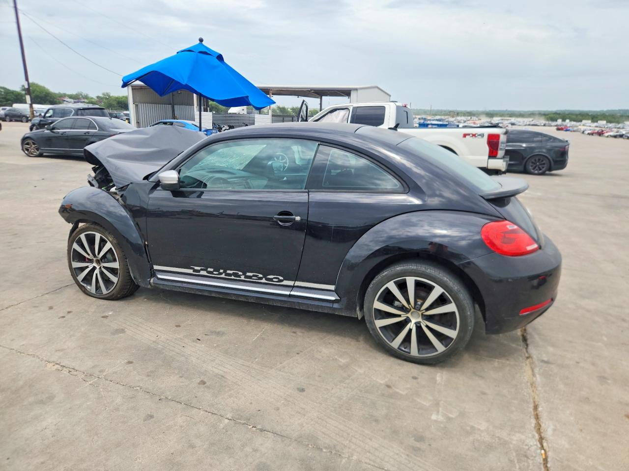 2012 Volkswagen Beetle Turbo Black vin: 3VWVA7AT7CM604549