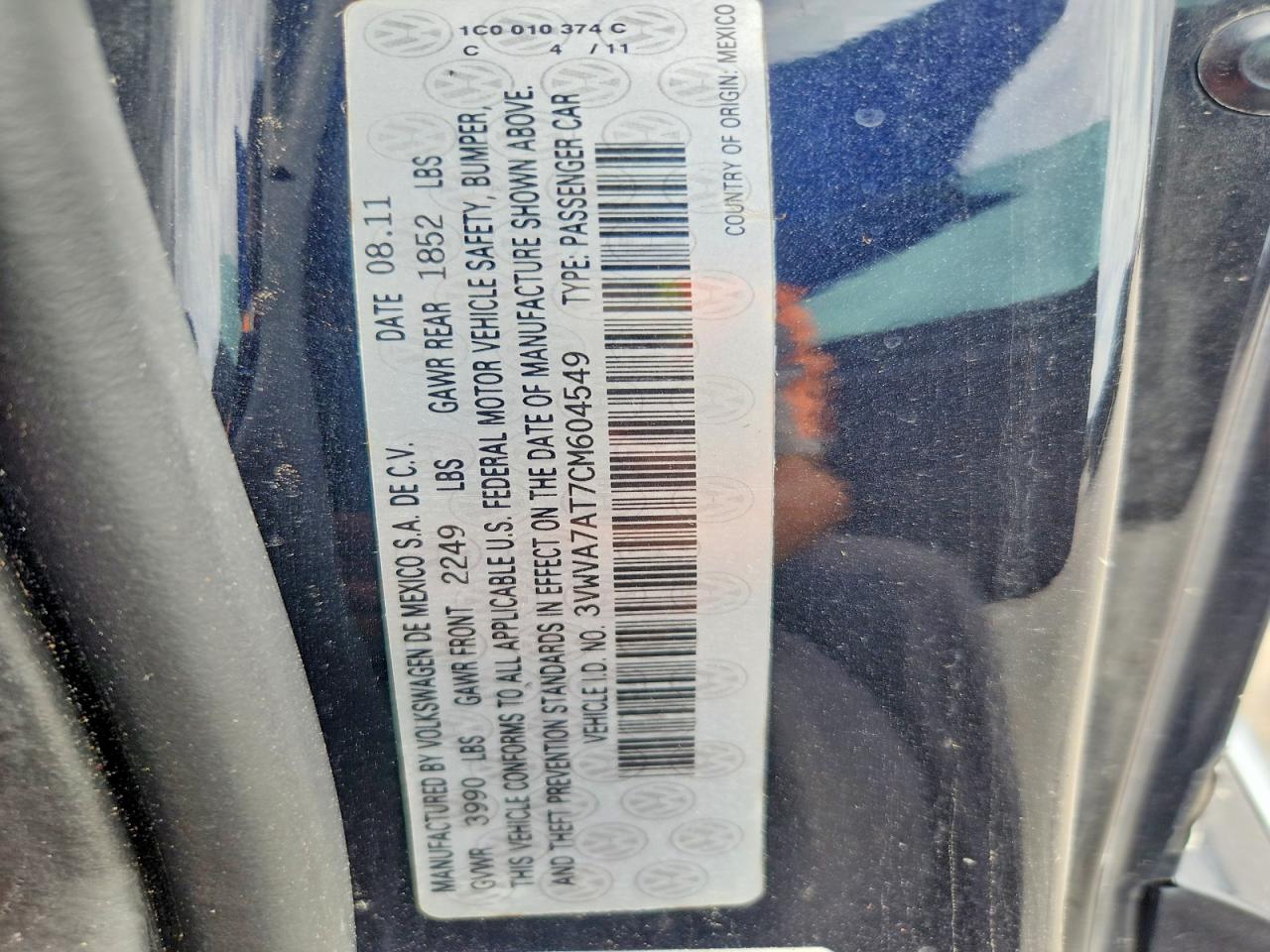 2012 Volkswagen Beetle Turbo Black vin: 3VWVA7AT7CM604549