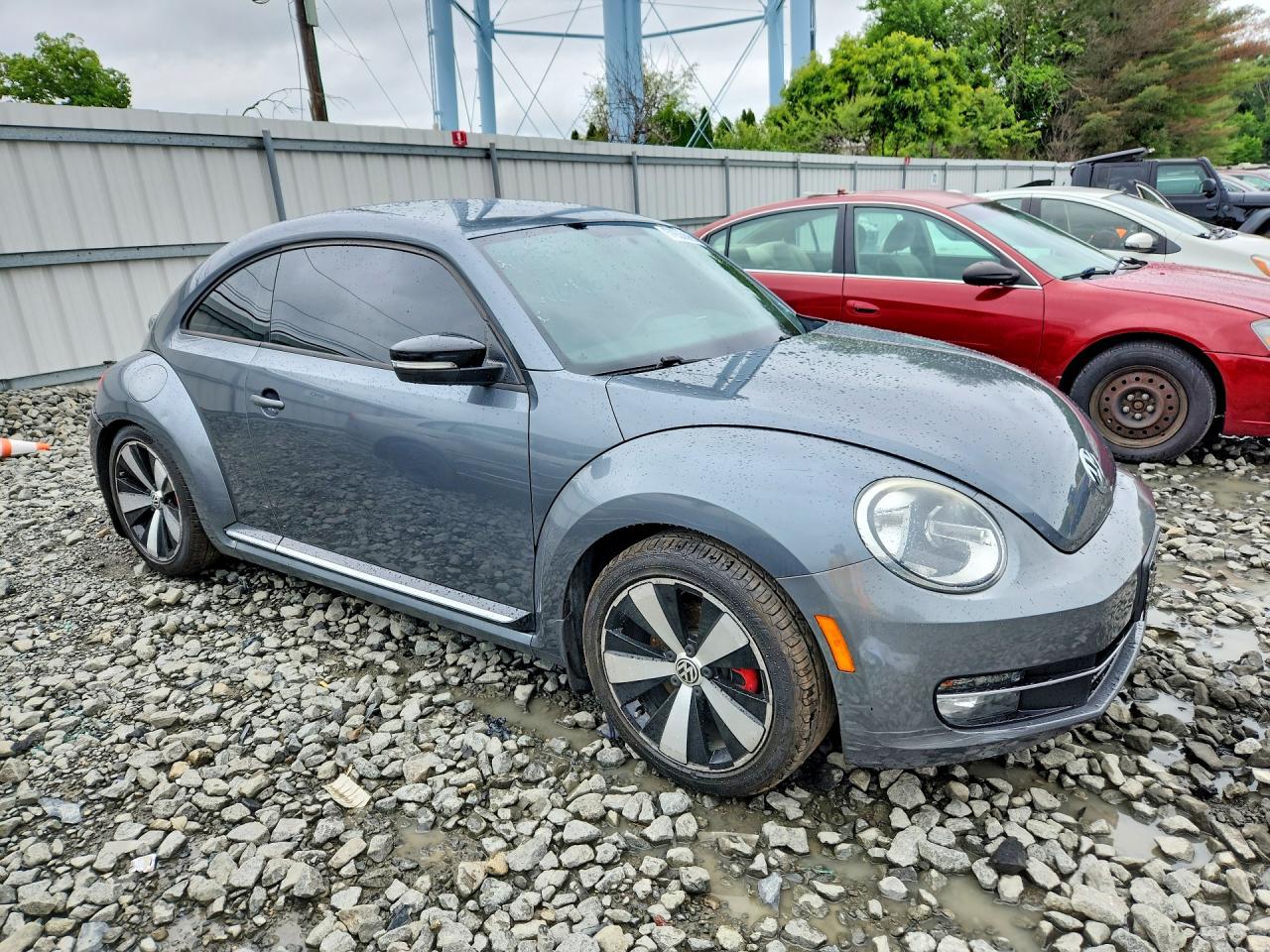 2012 Volkswagen Beetle Turbo Gray vin: 3VWVA7AT7CM640046