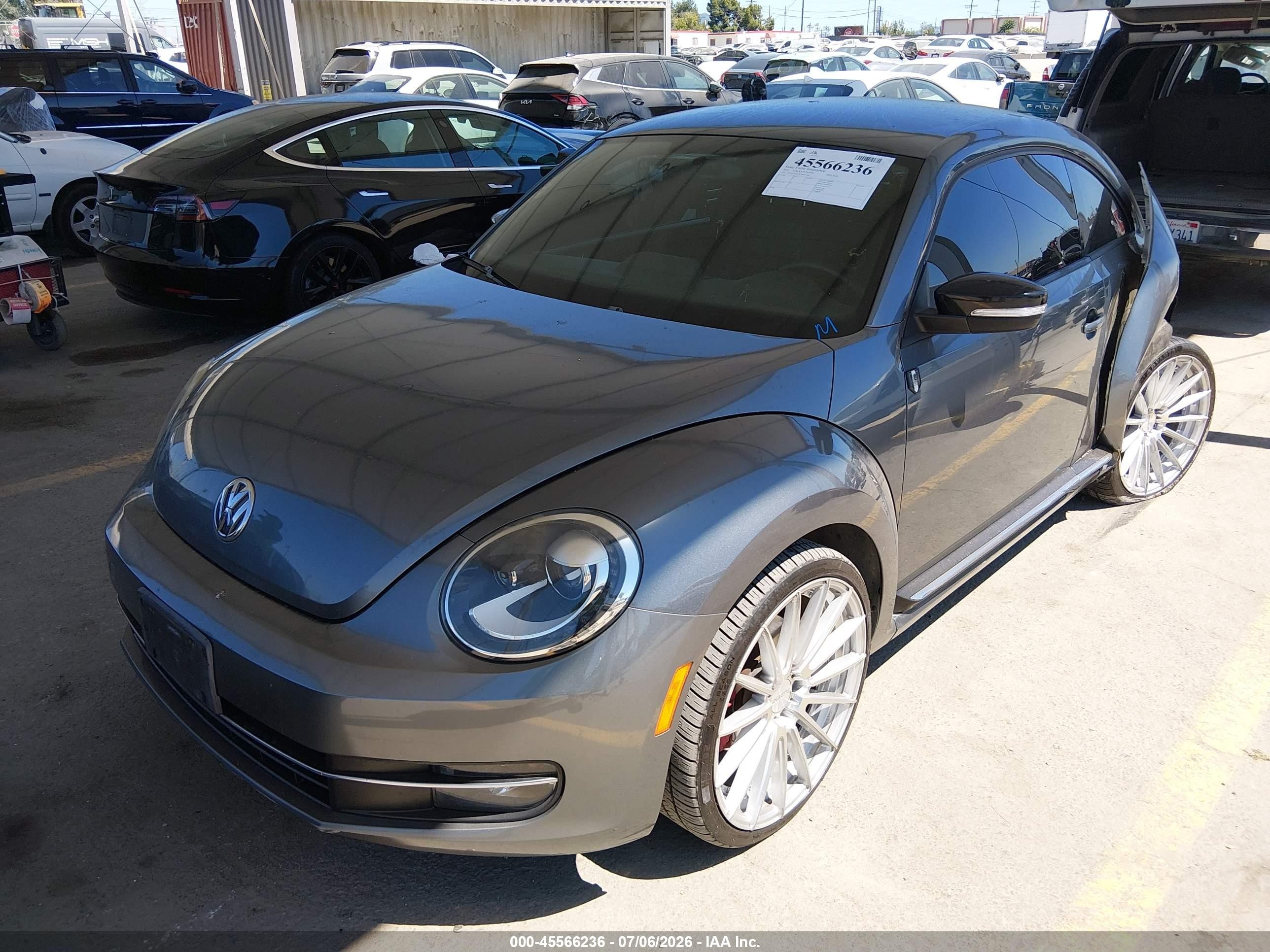 2012 Volkswagen Beetle Turbo Gray vin: 3VWVA7AT7CM641908