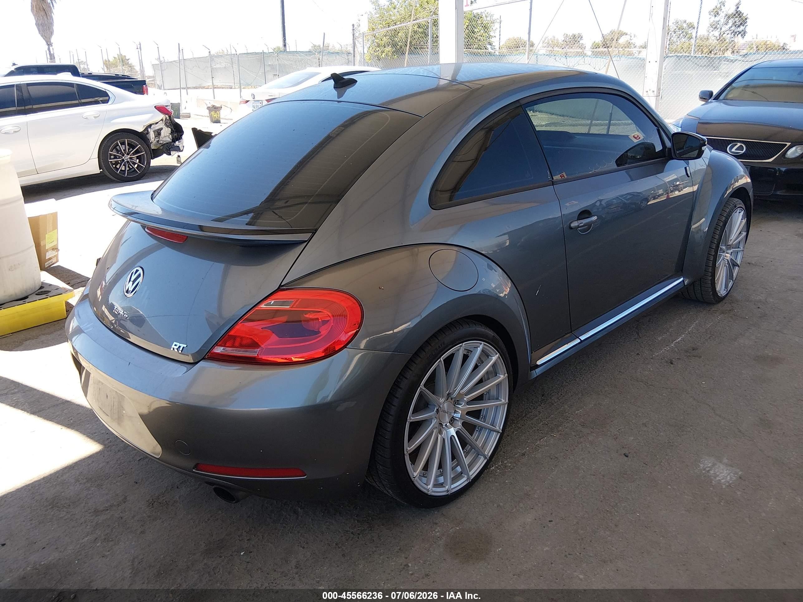 2012 Volkswagen Beetle Turbo Gray vin: 3VWVA7AT7CM641908