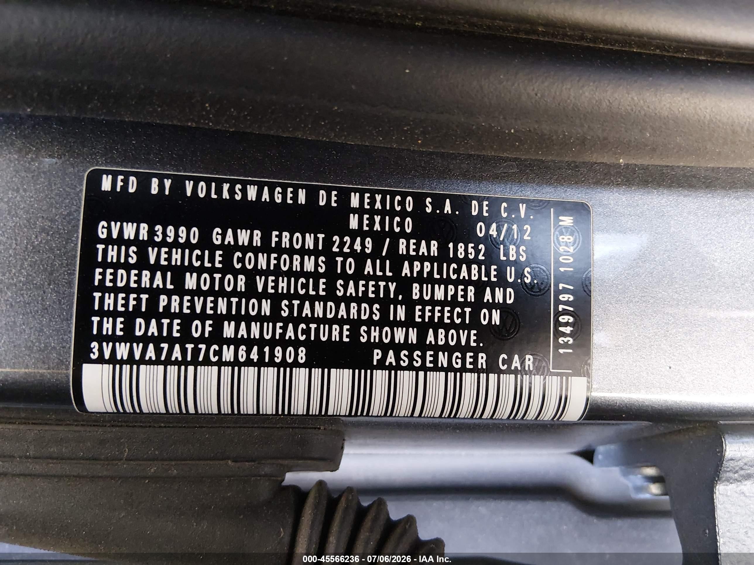 2012 Volkswagen Beetle Turbo Gray vin: 3VWVA7AT7CM641908
