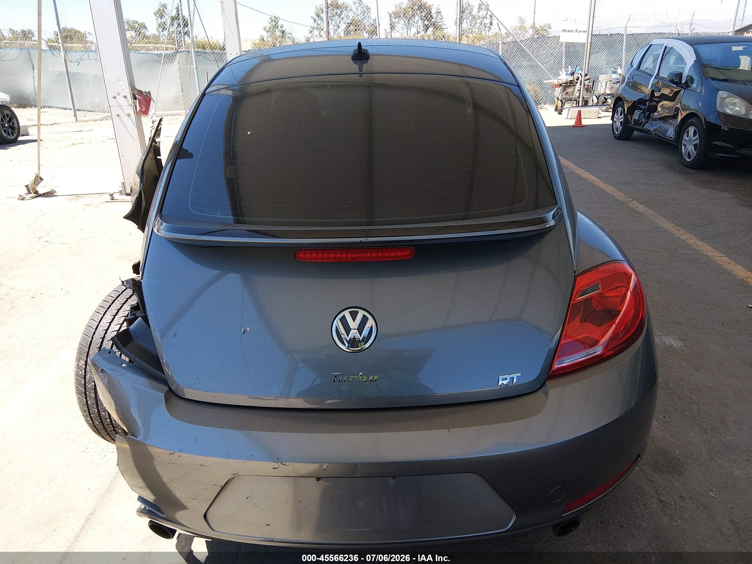 2012 Volkswagen Beetle Turbo Gray vin: 3VWVA7AT7CM641908