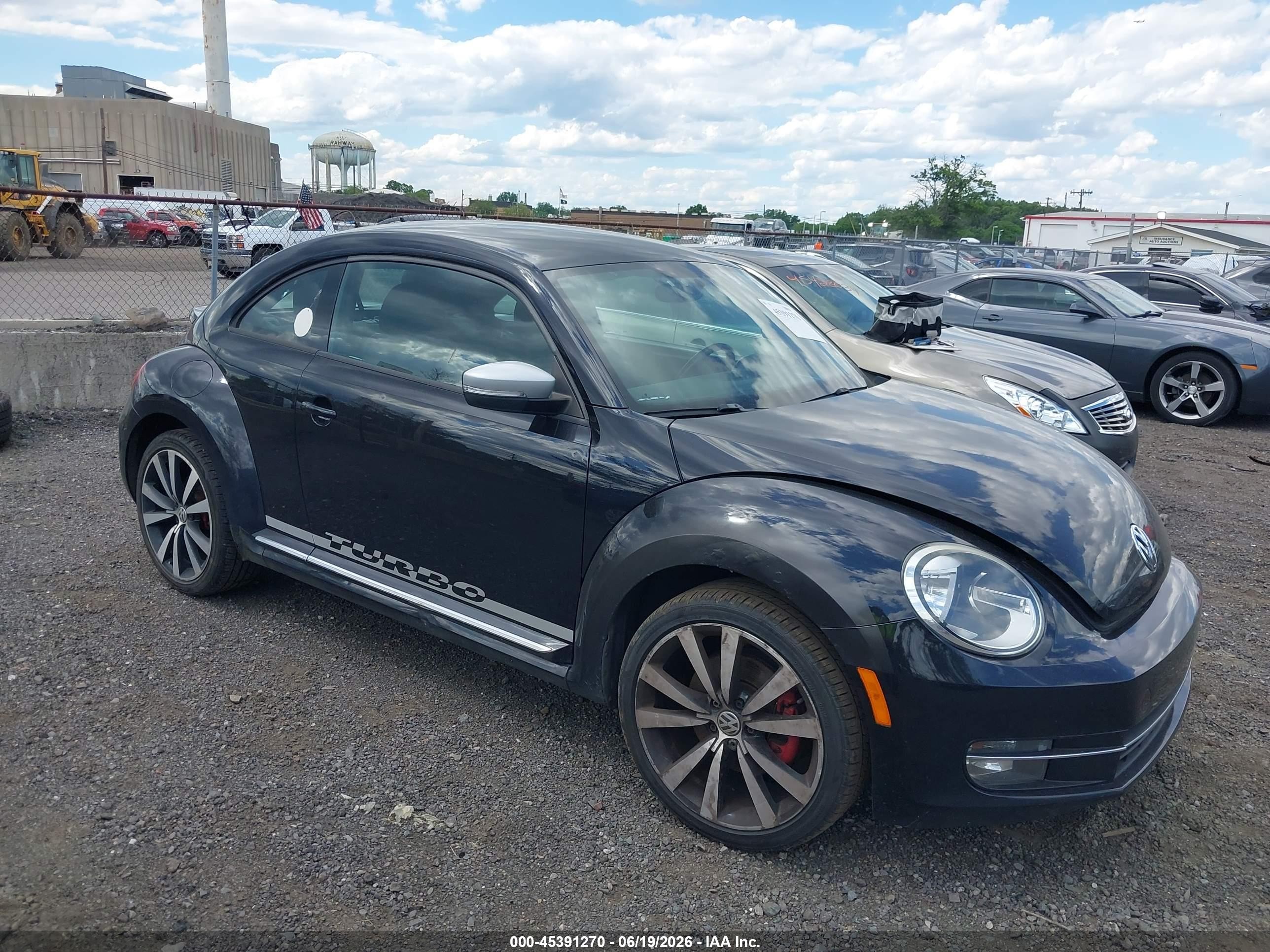 2012 Volkswagen Beetle 2.0t Turbo Launch Edition Black vin: 3VWVA7AT8CM605564