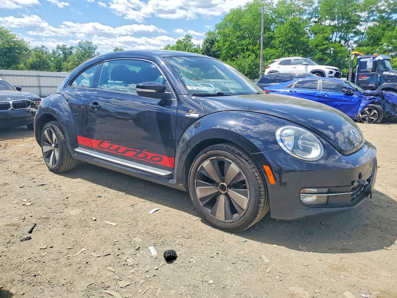 2012 Volkswagen Beetle Turbo Black vin: 3VWVA7AT8CM665389