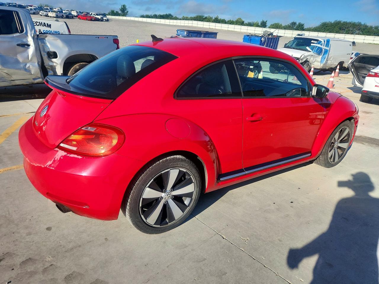 2012 Volkswagen Beetle Turbo Красный vin: 3VWVA7AT9CM607131