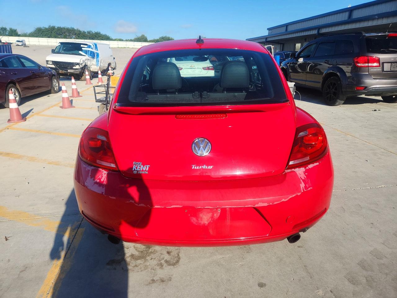 2012 Volkswagen Beetle Turbo Красный vin: 3VWVA7AT9CM607131