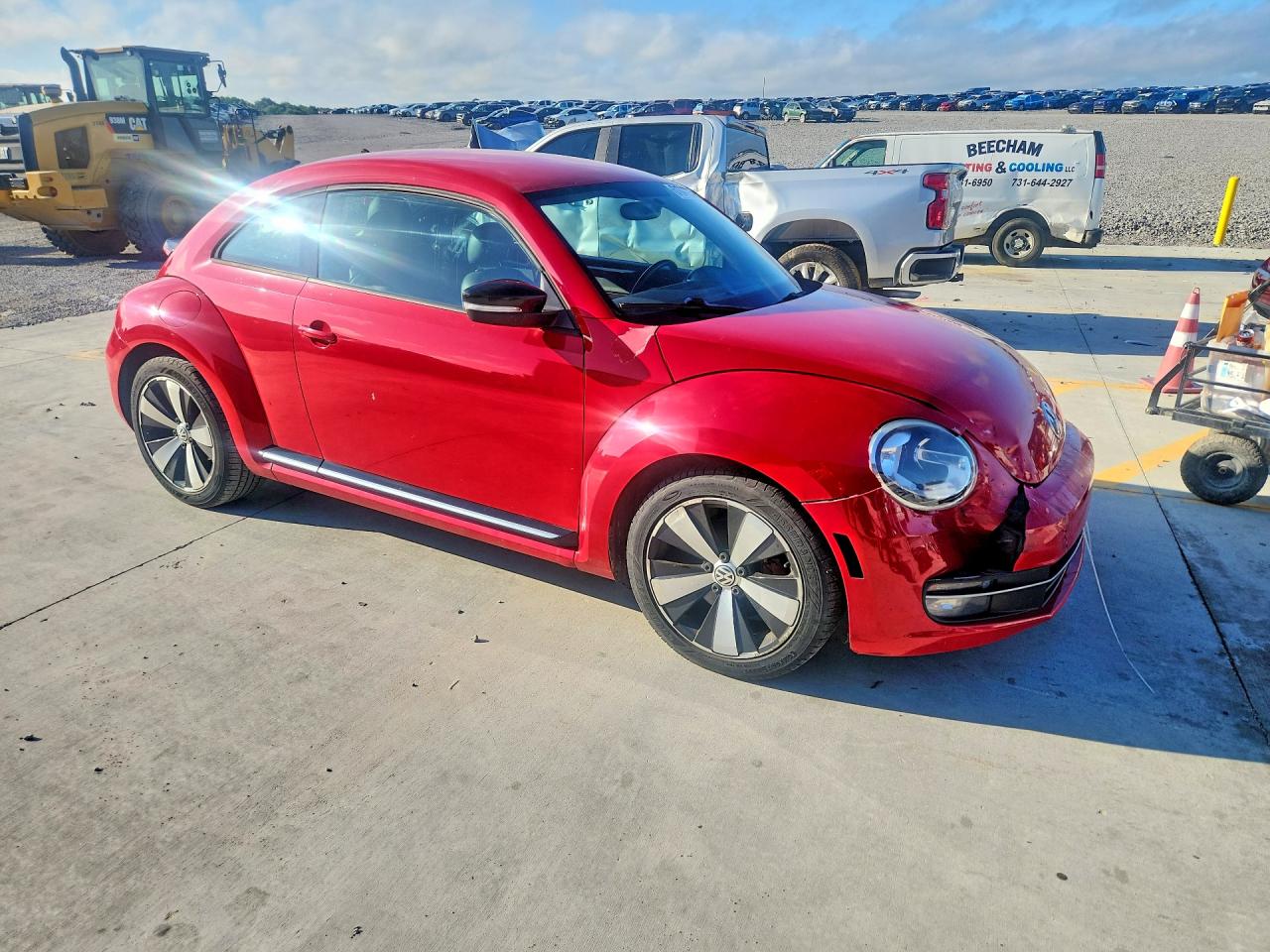 2012 Volkswagen Beetle Turbo Красный vin: 3VWVA7AT9CM607131