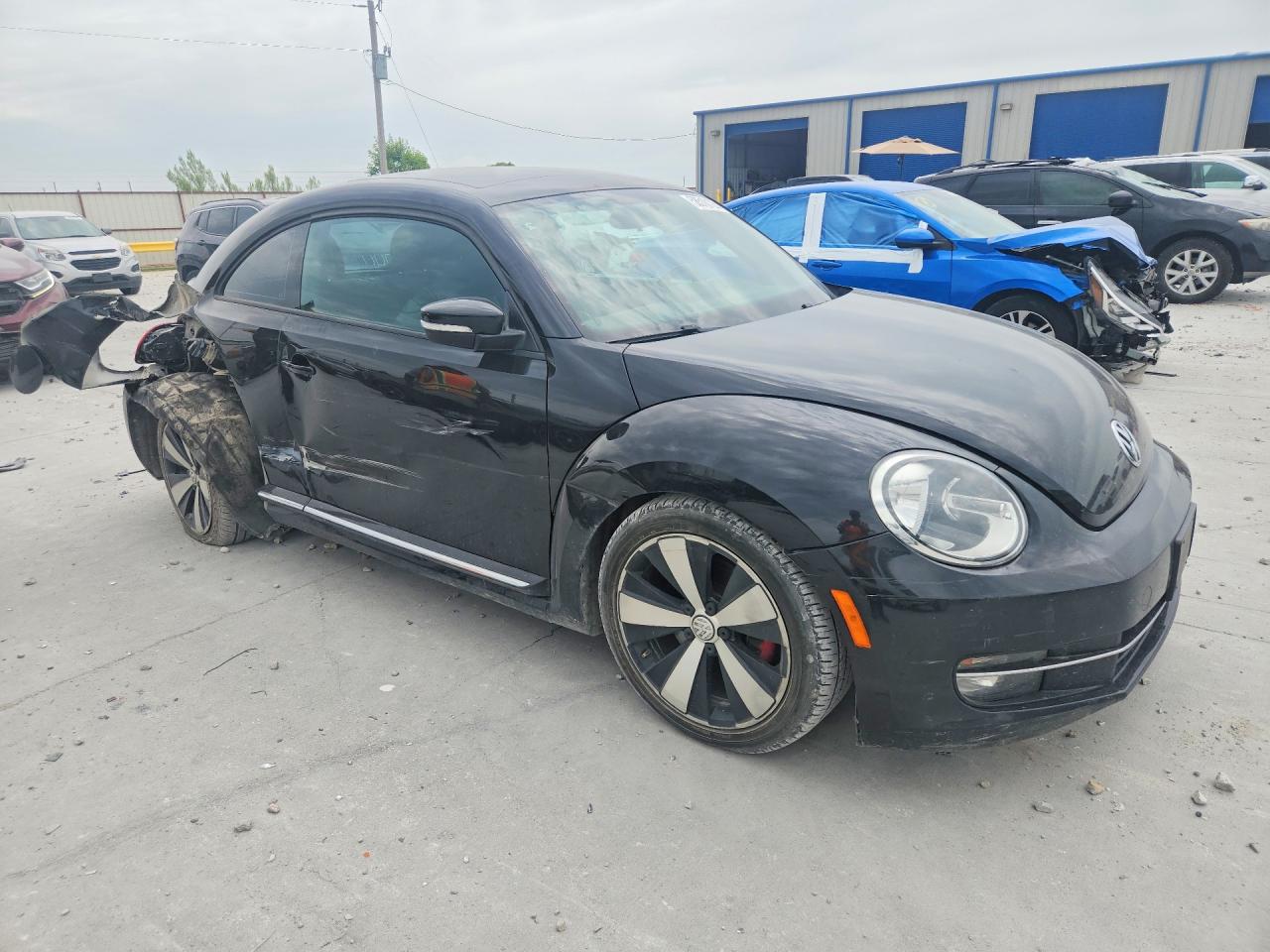 2012 Volkswagen Beetle Turbo Black vin: 3VWVA7AT9CM652991