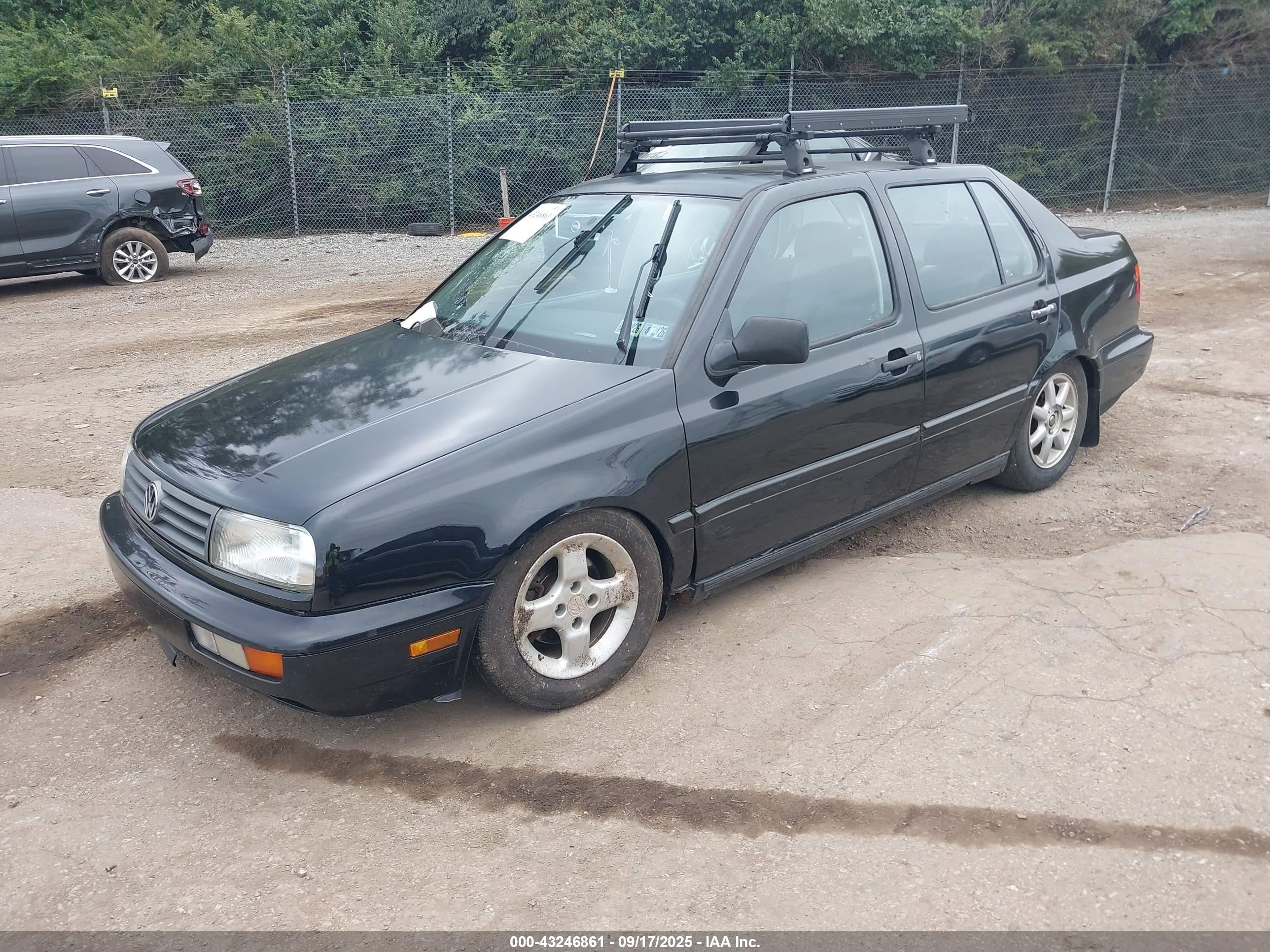 1997 Volkswagen Jetta Gt Black vin: 3VWVA81H9VM077330