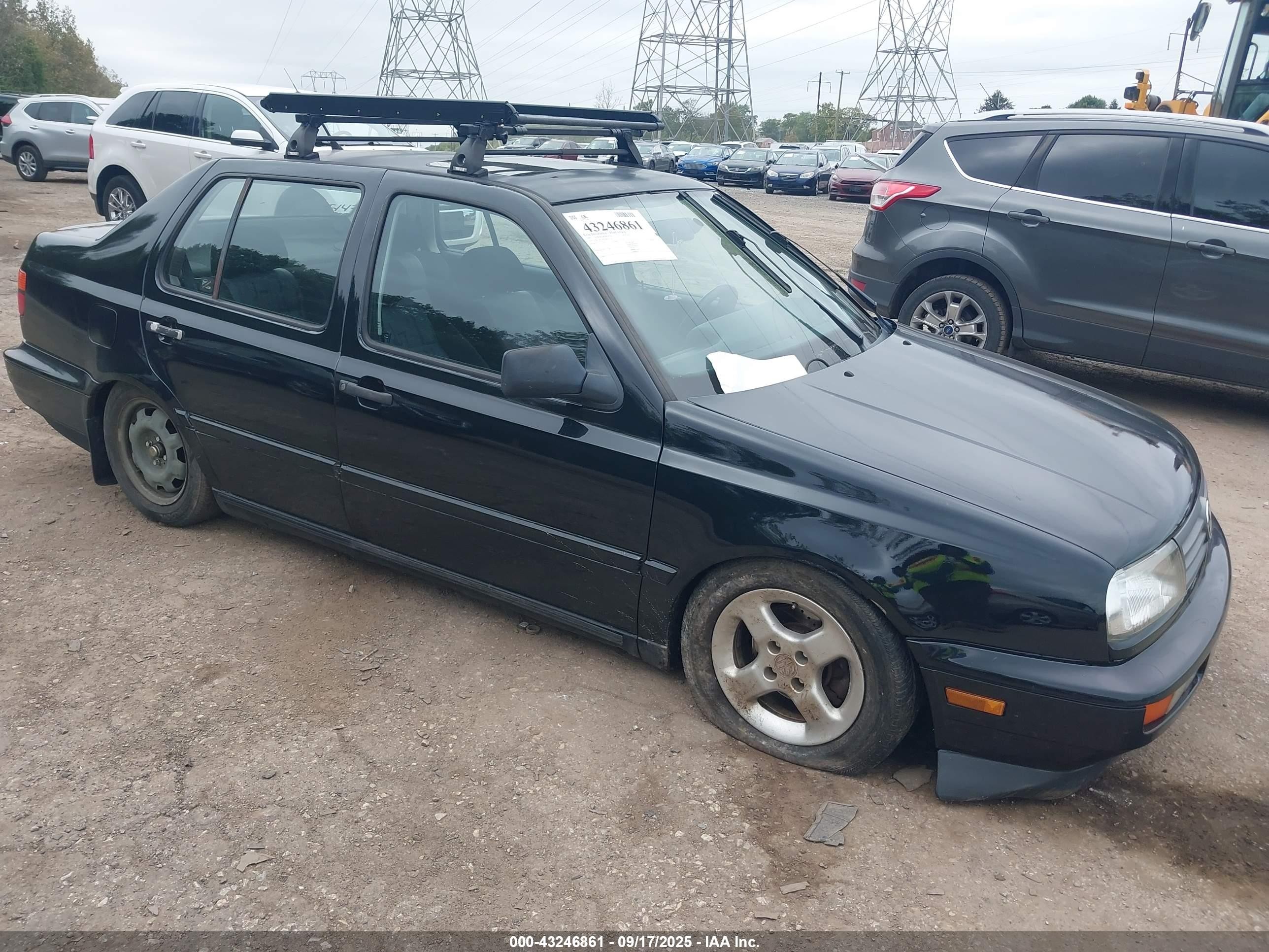 1997 Volkswagen Jetta Gt Black vin: 3VWVA81H9VM077330