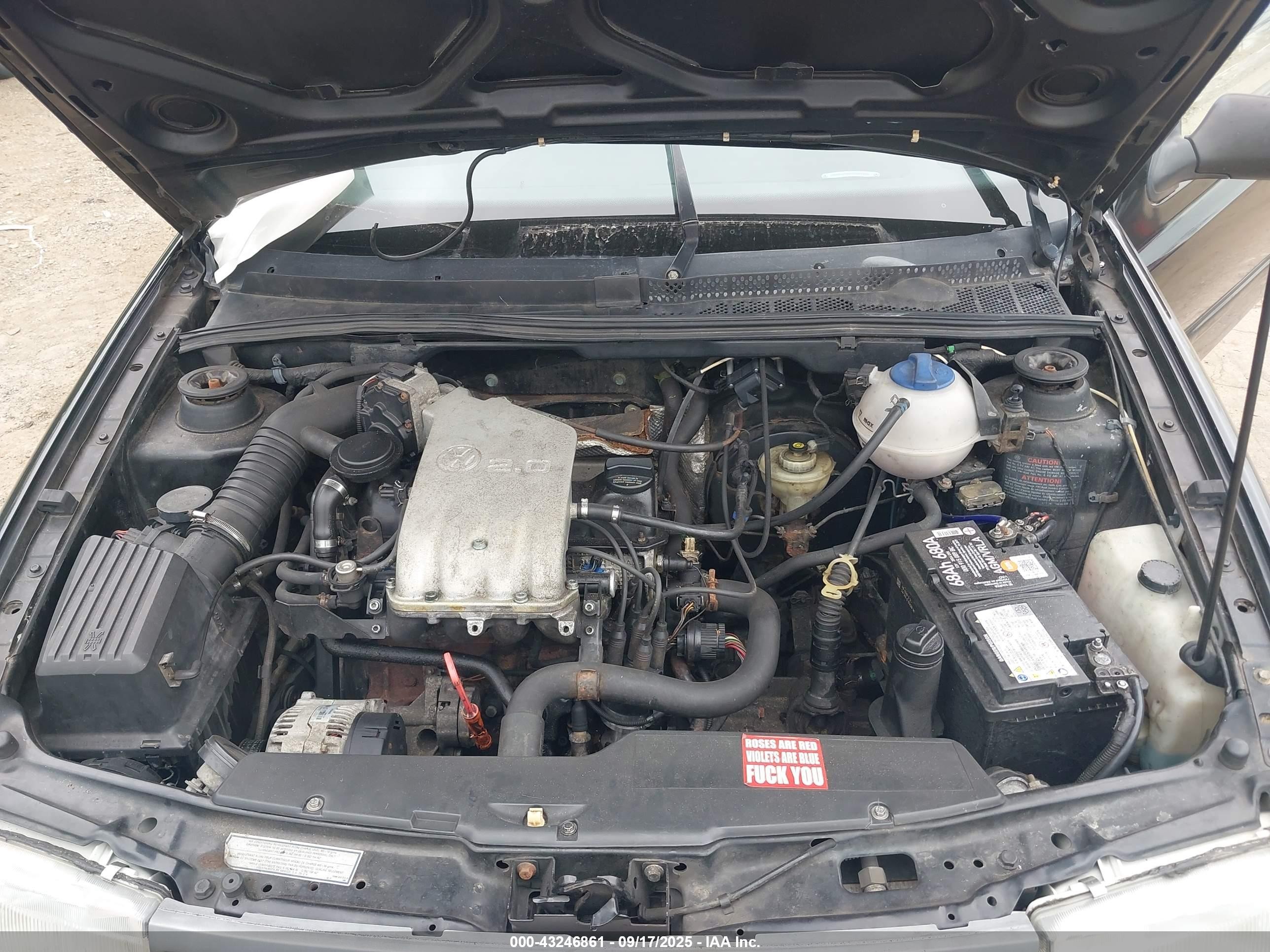 1997 Volkswagen Jetta Gt Black vin: 3VWVA81H9VM077330