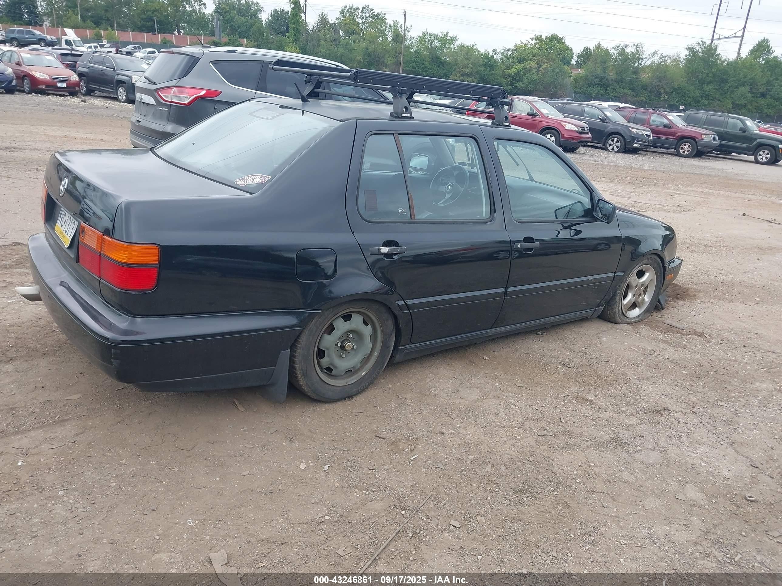 1997 Volkswagen Jetta Gt Black vin: 3VWVA81H9VM077330